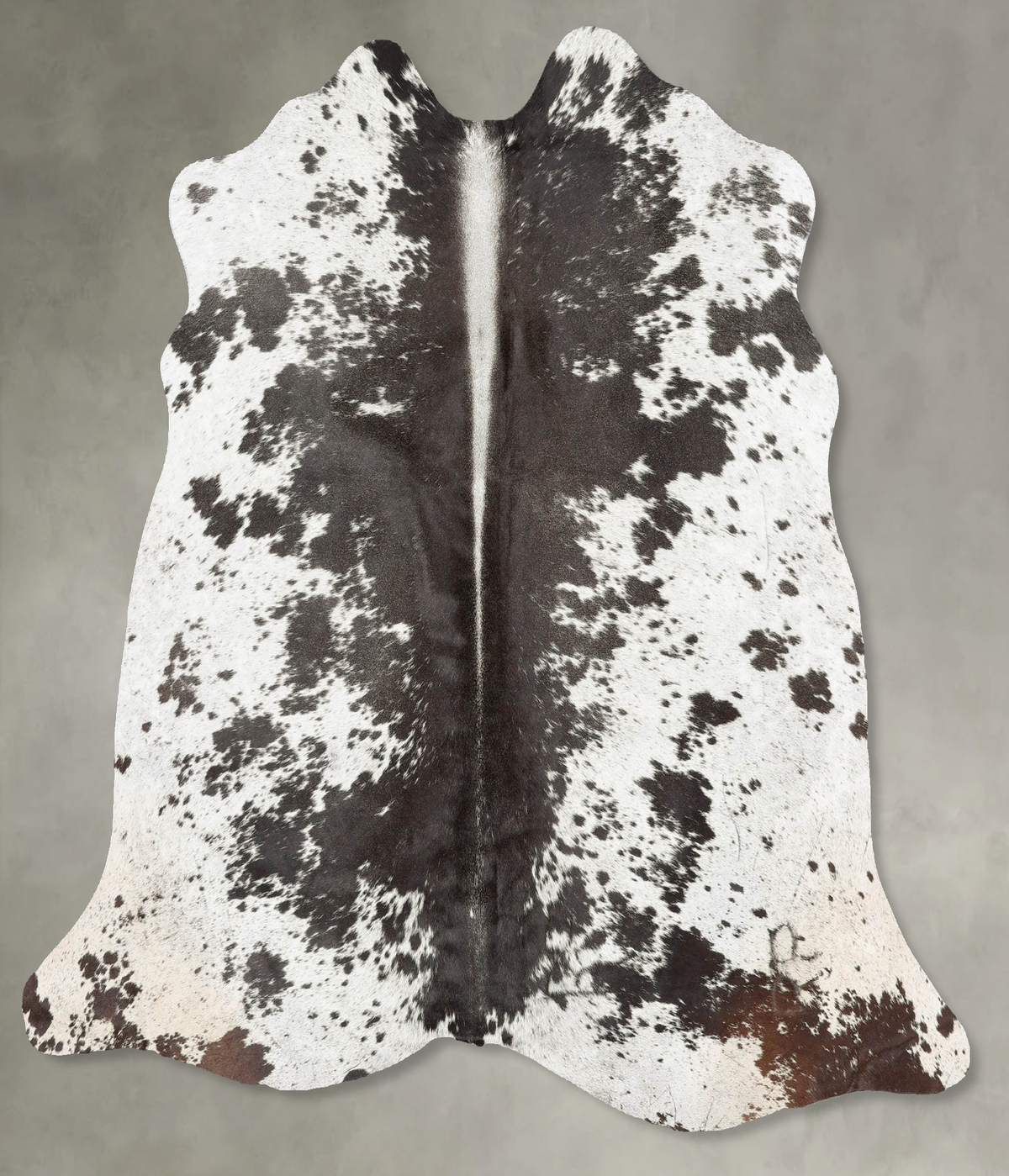 Chocolate and White Cowhide Rug #B30199