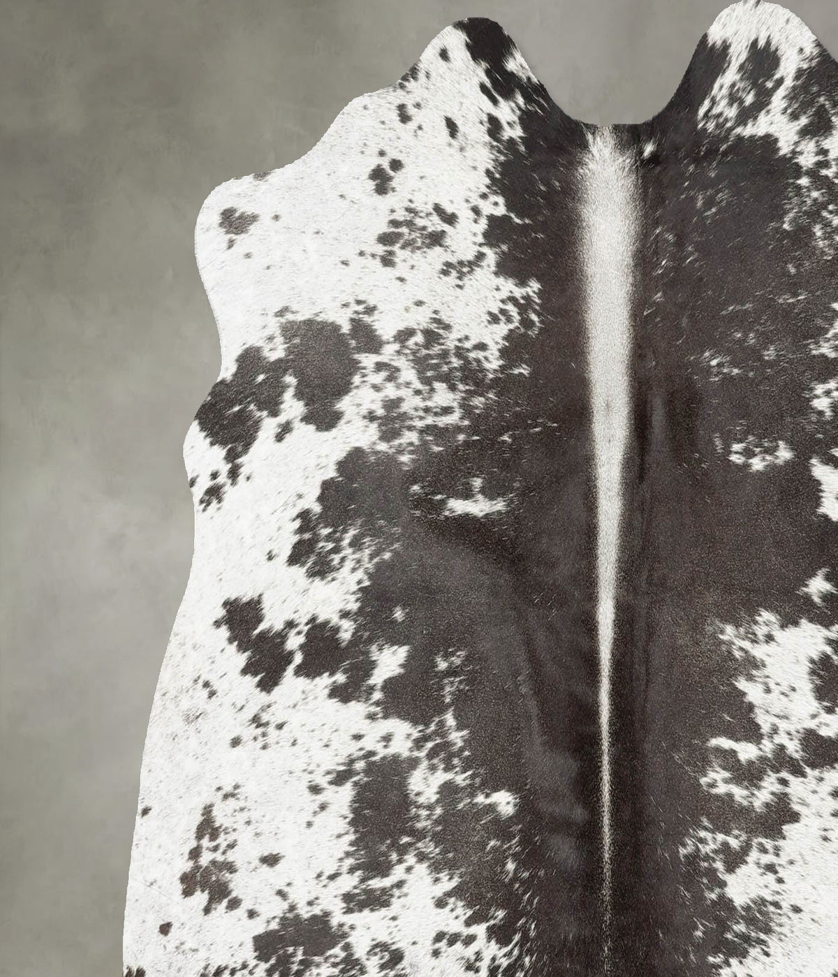 Chocolate and White Medium Brazilian Cowhide Rug 5'1"H x 5'6"W #B30199 by Hudson Hides