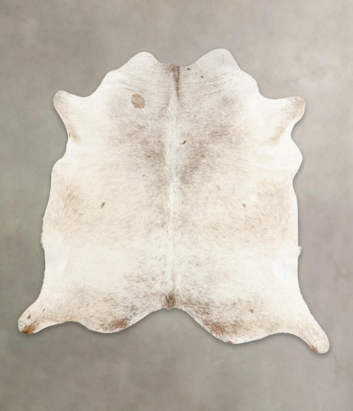 Salt and Pepper Brown X-Large Brazilian Cowhide Rug 7'0"H x 7'0"W #B3020 by Hudson Hides