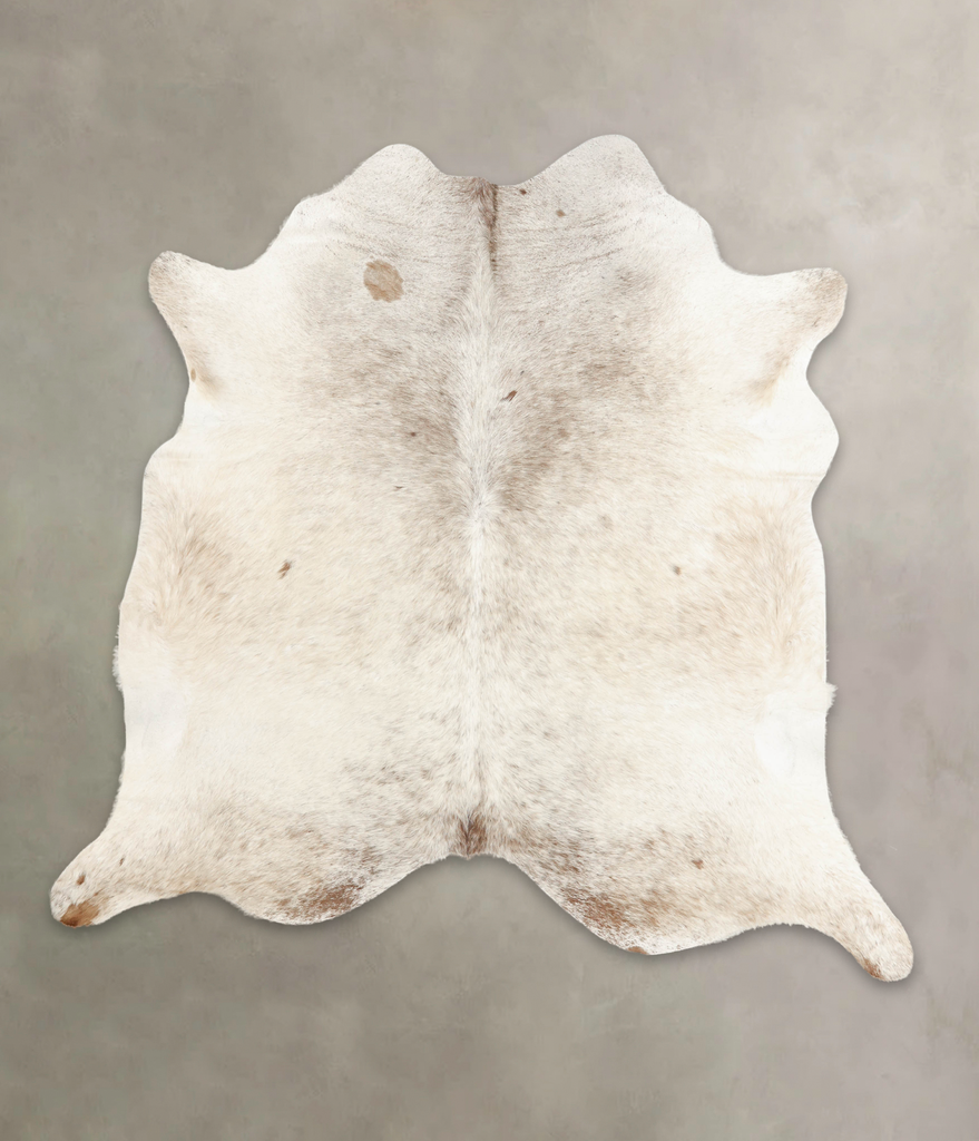 Salt and Pepper Brown X-Large Brazilian Cowhide Rug 7'0"H x 7'0"W #B3020 by Hudson Hides