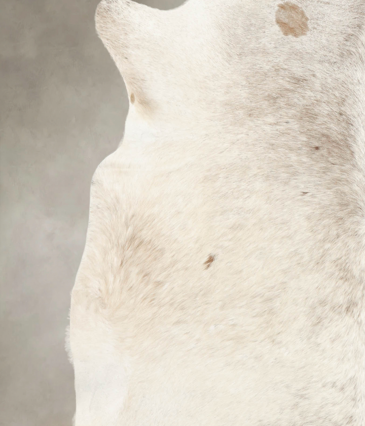 Salt and Pepper Brown X-Large Brazilian Cowhide Rug 7'0"H x 7'0"W #B3020 by Hudson Hides