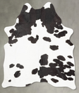 Black and White Large Brazilian Cowhide Rug 6'4"H x 5'0"W #B30202 by Hudson Hides