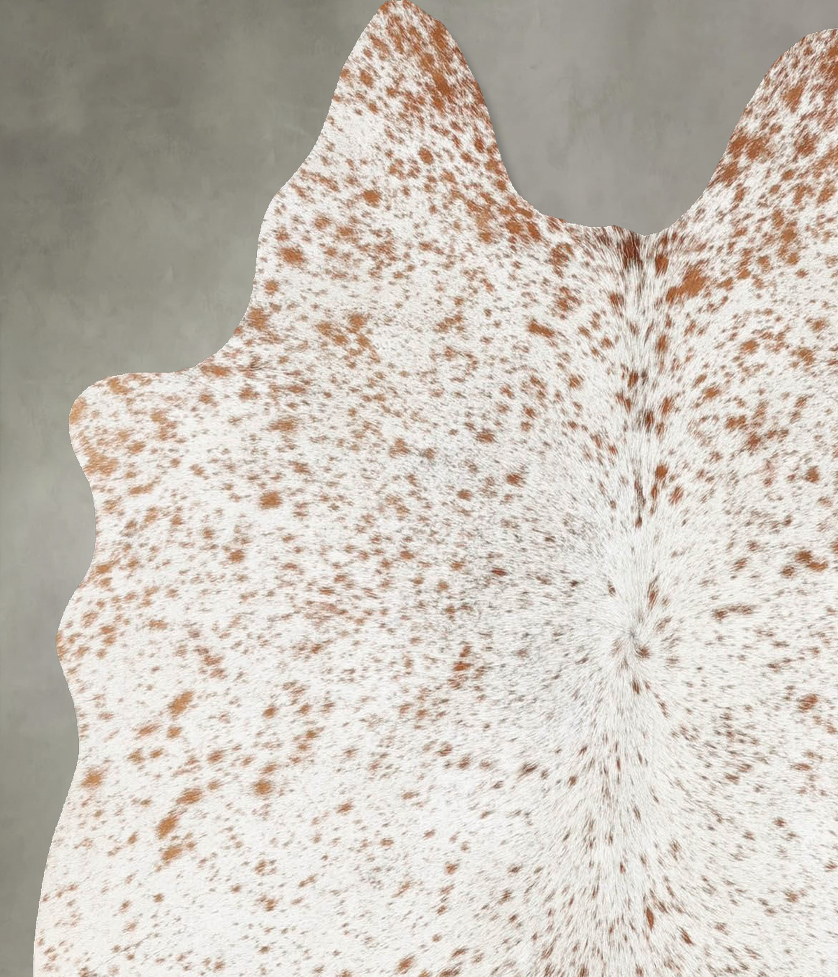 Salt and Pepper Brown Medium Brazilian Cowhide Rug 4'11"H x 4'7"W #B30203 by Hudson Hides