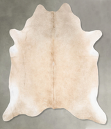 Champagne XX-Large Brazilian Cowhide Rug 7'9"H x 7'7"W #B30205 by Hudson Hides