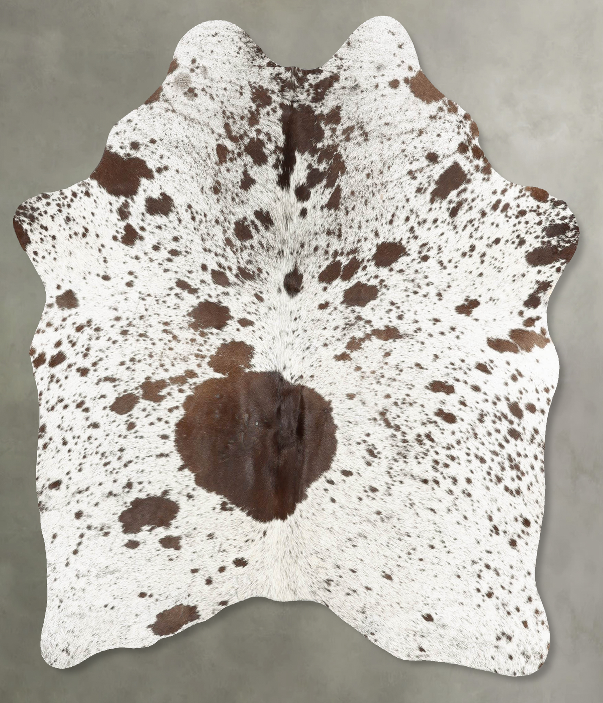 Salt and Pepper Brown Cowhide Rug #B30206