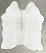 Medium Grey Medium Brazilian Cowhide Rug 4'6"H x 4'1"W #B30220 by Hudson Hides