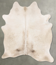 Champagne X-Large Brazilian Cowhide Rug 7'1"H x 5'10"W #B30222 by Hudson Hides