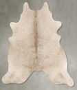 Champagne X-Large Brazilian Cowhide Rug 7'5"H x 6'6"W #B30224 by Hudson Hides
