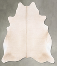 Champagne Large Brazilian Cowhide Rug 6'7"H x 5'11"W #B30225 by Hudson Hides