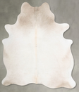Champagne X-Large Brazilian Cowhide Rug 7'6"H x 5'6"W #B30227 by Hudson Hides