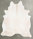 Champagne Large Brazilian Cowhide Rug 7'0"H x 5'7"W #B30229 by Hudson Hides