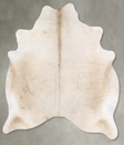 Champagne Large Brazilian Cowhide Rug 6'8"H x 5'9"W #B30230 by Hudson Hides