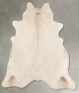Champagne X-Large Brazilian Cowhide Rug 6'11"H x 6'6"W #B30231 by Hudson Hides