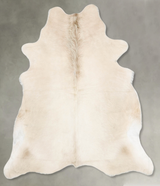 Champagne X-Large Brazilian Cowhide Rug 7'3"H x 6'5"W #B30233 by Hudson Hides