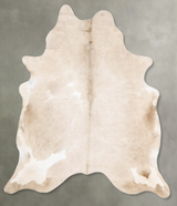 Champagne X-Large Brazilian Cowhide Rug 7'6"H x 6'2"W #B30243 by Hudson Hides