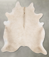 Champagne X-Large Brazilian Cowhide Rug 7'7"H x 6'2"W #B30246 by Hudson Hides