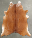 Solid Brown X-Large Brazilian Cowhide Rug 7'4"H x 6'5"W #B30249 by Hudson Hides