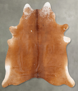 Solid Brown X-Large Brazilian Cowhide Rug 7'4"H x 6'5"W #B30249 by Hudson Hides
