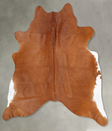 Solid Brown X-Large Brazilian Cowhide Rug 6'7"H x 6'6"W #B30251 by Hudson Hides