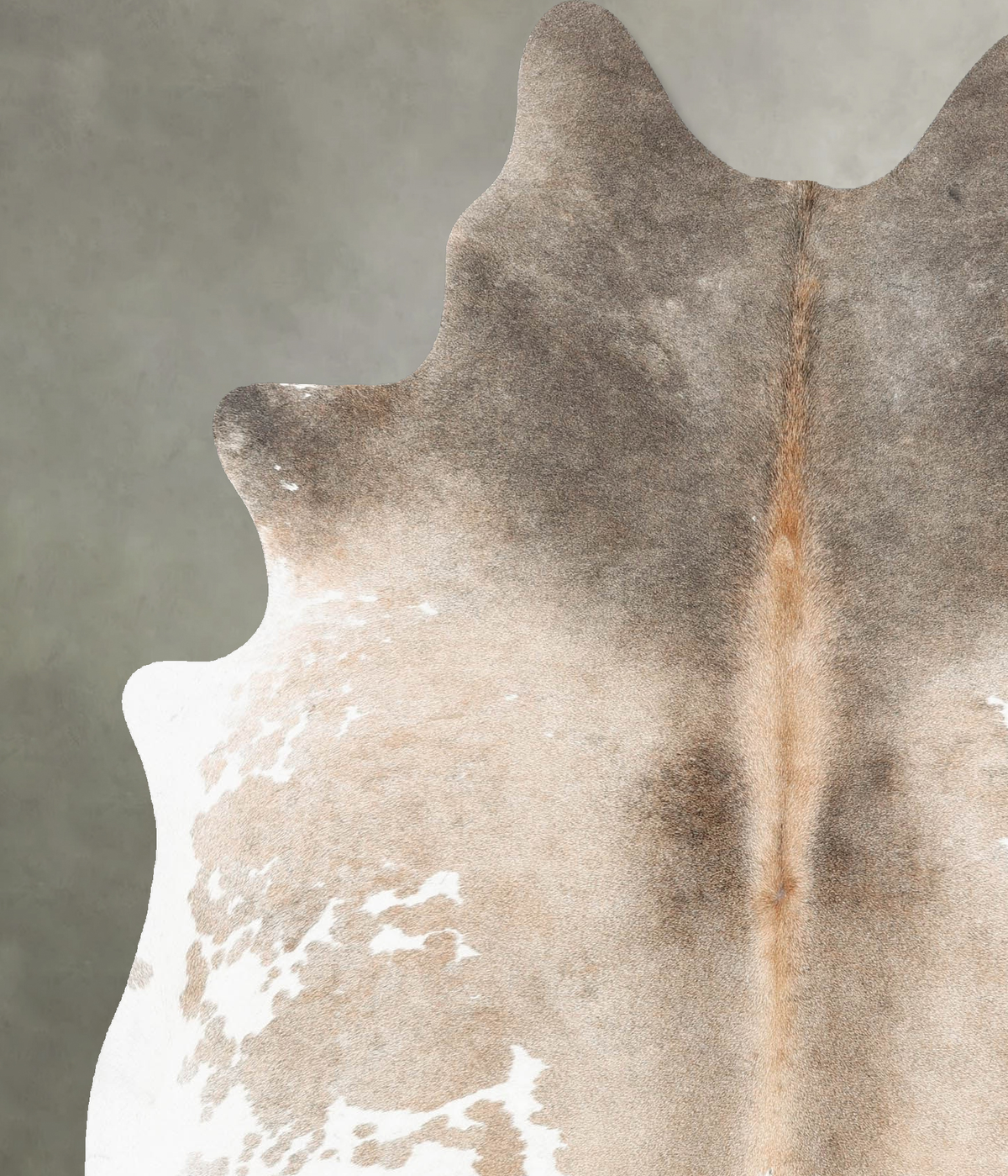 Chocolate and White X-Large Brazilian Cowhide Rug 7'2"H x 5'8"W #B30253 by Hudson Hides