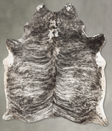 Grey Brindle Large Brazilian Cowhide Rug 6'5"H x 5'4"W #B30255 by Hudson Hides