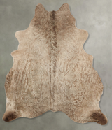 Taupe Large Brazilian Cowhide Rug 7'0"H x 5'5"W #B30258 by Hudson Hides