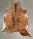Medium Brindle X-Large Brazilian Cowhide Rug 7'2"H x 6'7"W #B30259 by Hudson Hides