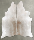 Grey with Beige X-Large Brazilian Cowhide Rug 7'1"H x 5'11"W #B30261 by Hudson Hides