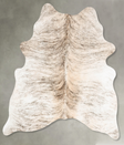 Light Brindle Large Brazilian Cowhide Rug 6'1"H x 5'2"W #B30262 by Hudson Hides