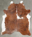 Tricolor X-Large Brazilian Cowhide Rug 7'1"H x 5'10"W #B30264 by Hudson Hides