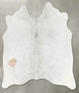 Grey with Beige Medium Brazilian Cowhide Rug 5'4"H x 5'1"W #B30272 by Hudson Hides