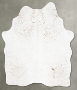 Salt and Pepper Brown Medium Brazilian Cowhide Rug 5'2"H x 4'9"W #B30273 by Hudson Hides