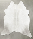 Medium Grey Medium Brazilian Cowhide Rug 5'2"H x 5'3"W #B30275 by Hudson Hides