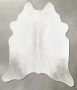 Medium Grey Medium Brazilian Cowhide Rug 5'2"H x 5'3"W #B30275 by Hudson Hides