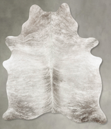 Grey Brindle Large Brazilian Cowhide Rug 7'0"H x 5'5"W #B30278 by Hudson Hides