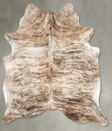 Light Brindle Large Brazilian Cowhide Rug 6'11"H x 5'10"W #B30279 by Hudson Hides