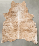Light Brindle Large Brazilian Cowhide Rug 6'8"H x 5'8"W #B30280 by Hudson Hides