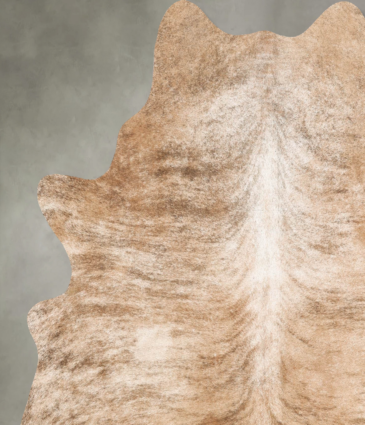 Light Brindle Large Brazilian Cowhide Rug 6'8"H x 5'8"W #B30280 by Hudson Hides