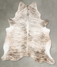 Light Brindle X-Large Brazilian Cowhide Rug 7'6"H x 6'1"W #B30282 by Hudson Hides