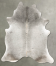 Medium Grey XX-Large Brazilian Cowhide Rug 7'11"H x 6'8"W #B30284 by Hudson Hides