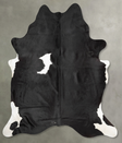 Black and White XX-Large Brazilian Cowhide Rug 8'8"H x 7'2"W #B30286 by Hudson Hides