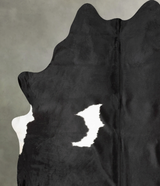 Black and White XX-Large Brazilian Cowhide Rug 8'8"H x 7'2"W #B30286 by Hudson Hides