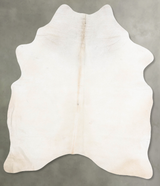 Ivory with Beige X-Large Brazilian Cowhide Rug 8'0"H x 6'1"W #B30287 by Hudson Hides
