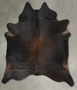 Chocolate XX-Large Brazilian Cowhide Rug 8'4"H x 6'7"W #B30289 by Hudson Hides