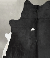 Black and White XX-Large Brazilian Cowhide Rug 8'10"H x 7'0"W #B30290 by Hudson Hides