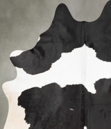 Black and White X-Large Brazilian Cowhide Rug 7'11"H x 6'0"W #B30292 by Hudson Hides