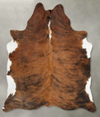 Medium Brindle X-Large Brazilian Cowhide Rug 7'1"H x 6'2"W #B30293 by Hudson Hides