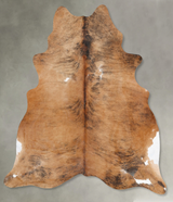 Medium Brindle X-Large Brazilian Cowhide Rug 7'8"H x 6'2"W #B30294 by Hudson Hides