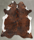 Tricolor X-Large Brazilian Cowhide Rug 6'11"H x 6'1"W #B30299 by Hudson Hides