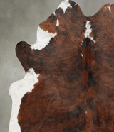 Tricolor X-Large Brazilian Cowhide Rug 6'11"H x 6'1"W #B30299 by Hudson Hides